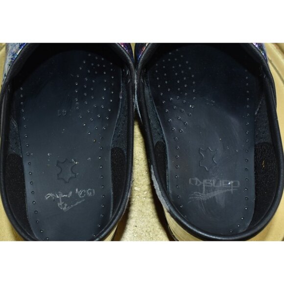 Dansko Metallic Wash Patent Professional Work Nurse Clogs 41 US 11.5 -Flaws- - Picture 12 of 13